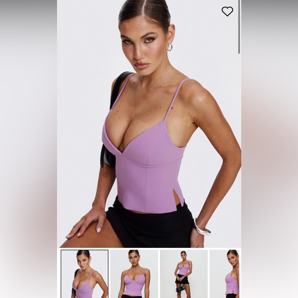 NWOT Princess Polly purple tank top size 4